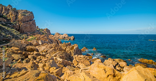 Clear sky over a blue sea