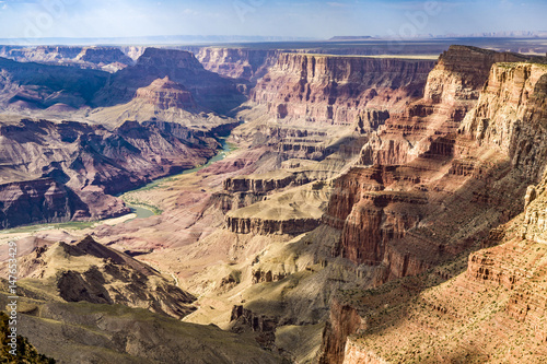 grand canyon view with river colorado