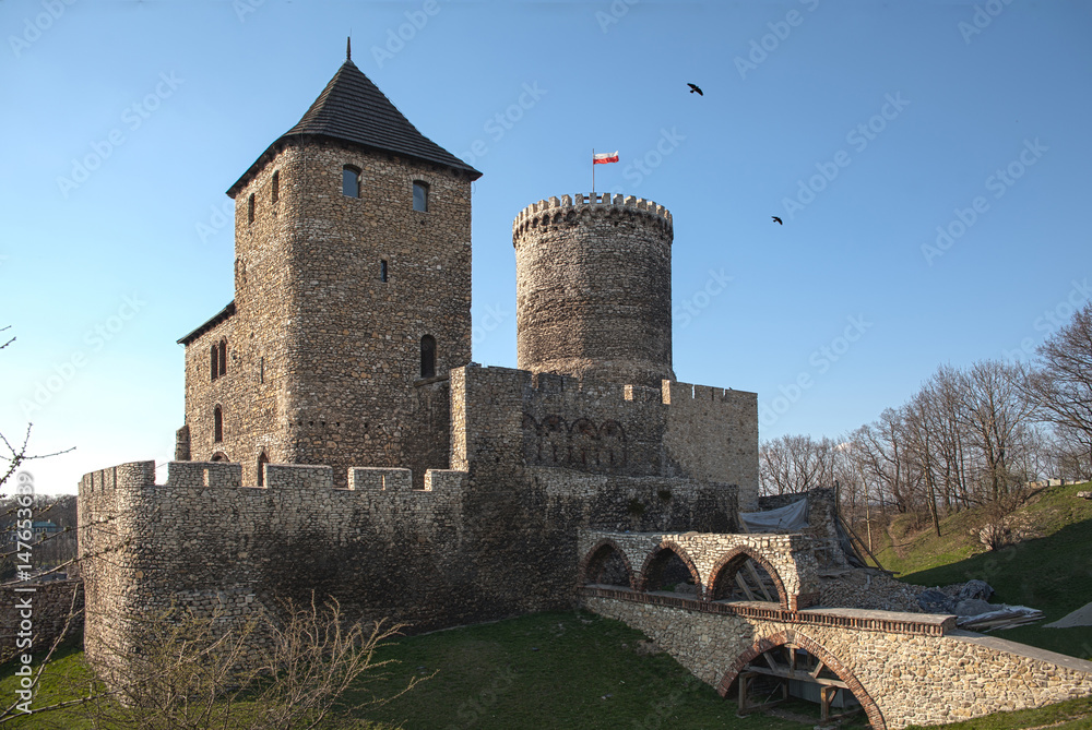 Polish castles, castle in Bedzin. Polish castles, castle in Bedzin.
