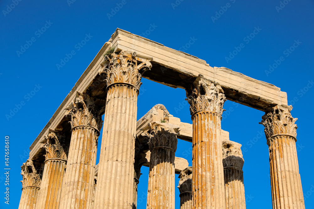 Ancient Temple of Zeus, Olympeion, Athens, Greece. Ancient Temple of Zeus, Olympeion, Athens, Greece.