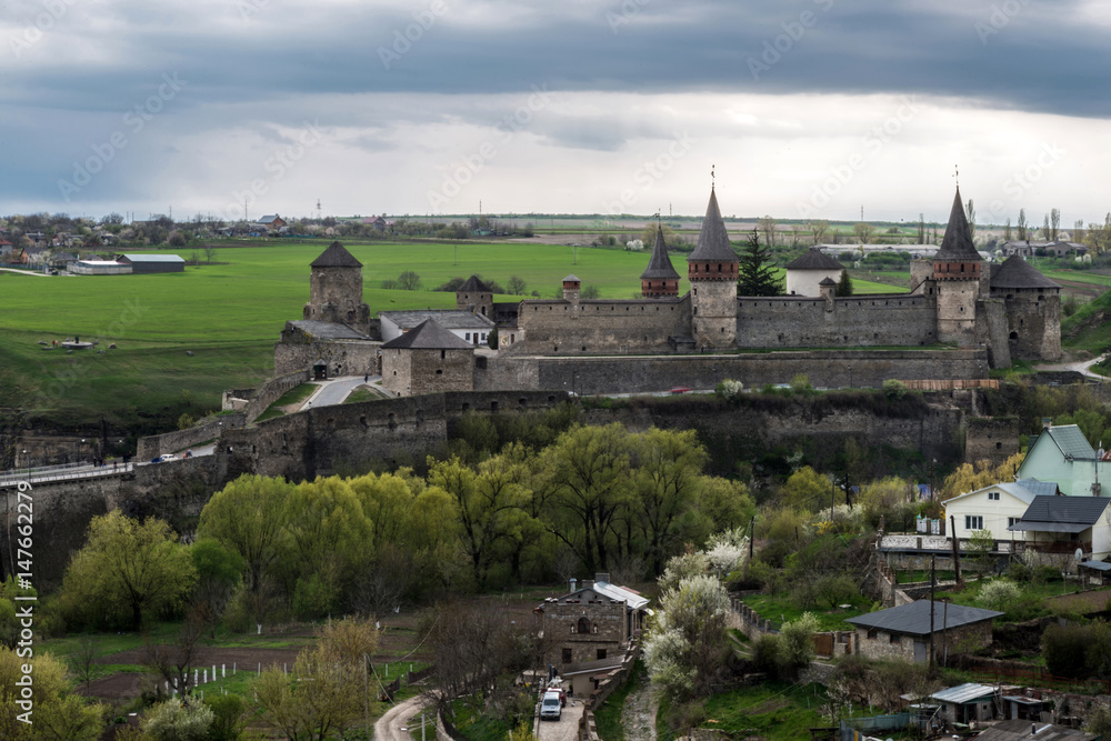 Old Castle in the Ancient City of Kamyanets-Podilsky, Ukraine