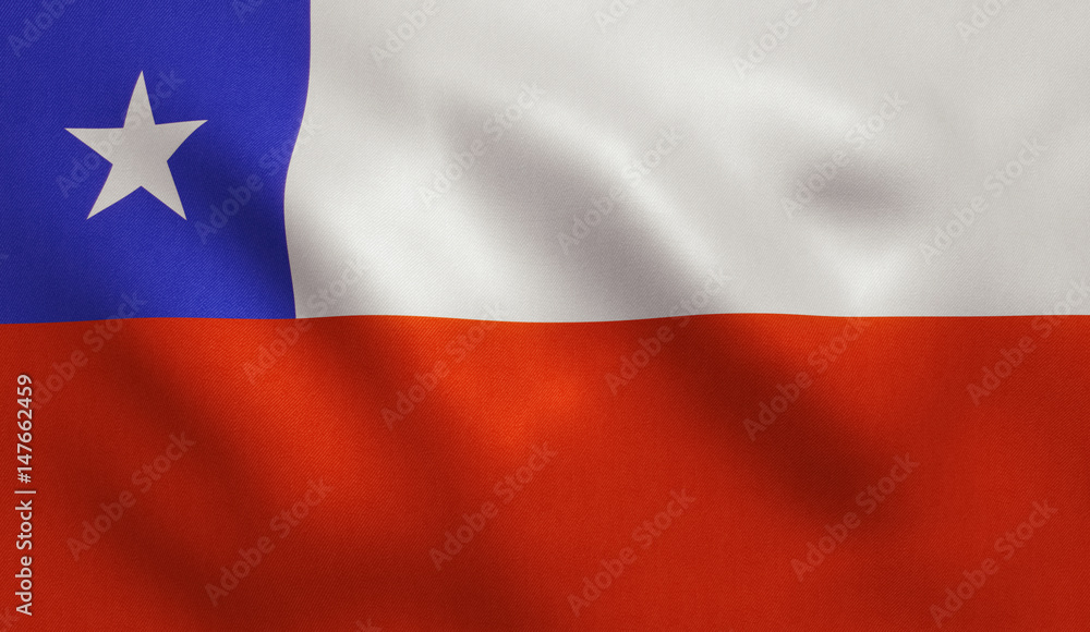 Naklejka premium Chile Flag