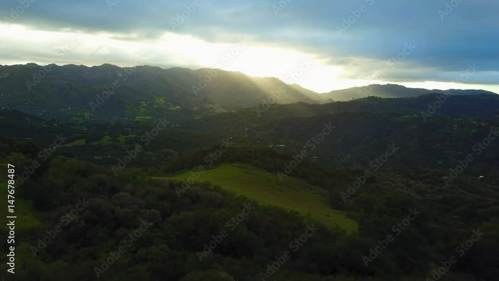Topanga Canyon Magic Hour Aerial Topanga Canyon Magic Hour Aerial