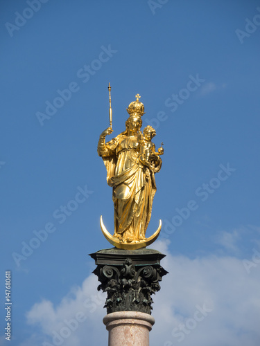 München - Marienplatz - Mariensäule