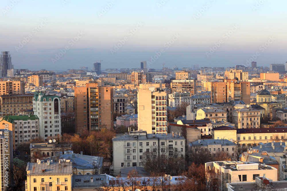 Naklejka premium Moscow cityscape