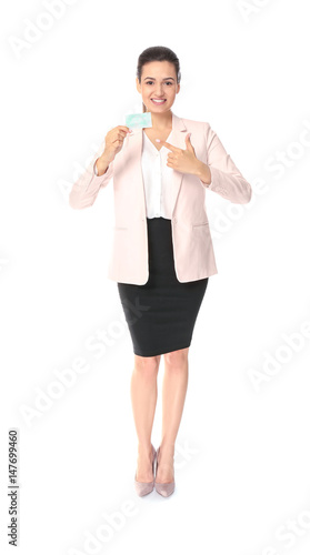 Beautiful young woman with ...