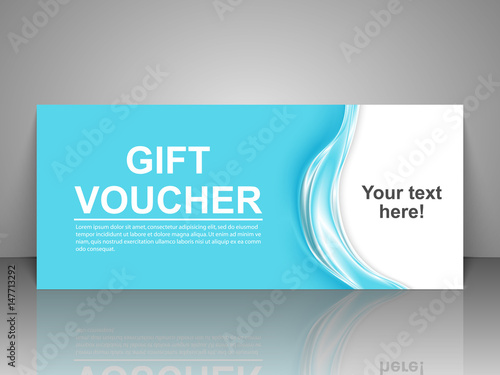 Gift voucher template.