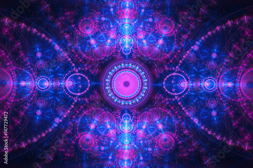 Beautiful fractal render can illustrate imagination daydreaming or psychedeli...