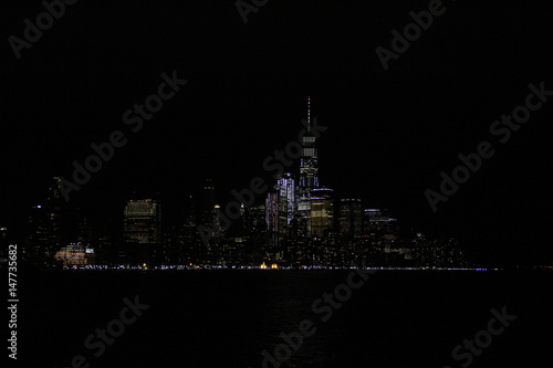 New York skyline at night