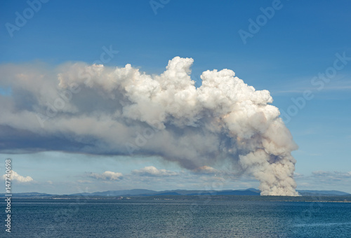  bushfire smoke in Tasmania, Australia.