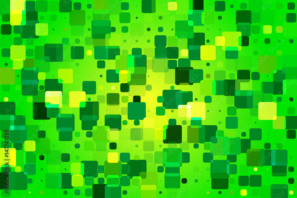 Bright yellow green various tiles background Bright yellow green various tiles background