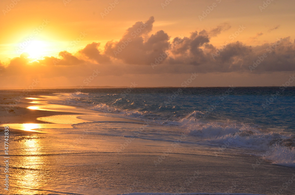 Providenciales in the sunset, Turks and Caicos