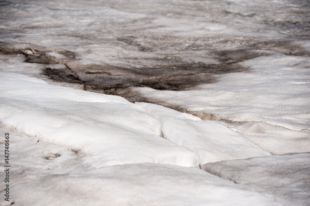 The reservoir, the water frozen river, Macro photography. The reservoir, the water frozen river, Macro photography.