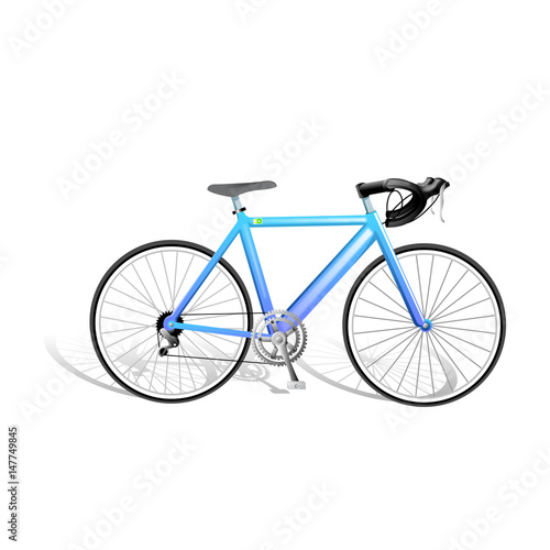 Vector Realistic Isolated Bicycle