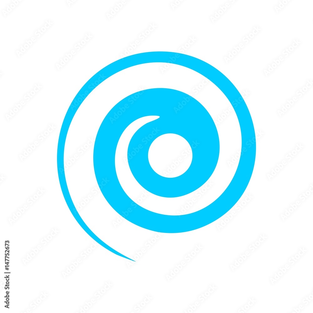 Abstract water swirl logo template Abstract water swirl logo template