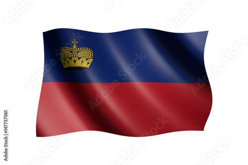 Flag of Liechtenstein isolated on white, 3d illustration Free Download Flag of Liechtenstein isolated on white, 3d illustration - GFXLoad