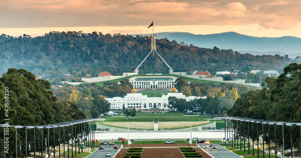 Parliament House Canberra - obrazy, fototapety, plakaty 
