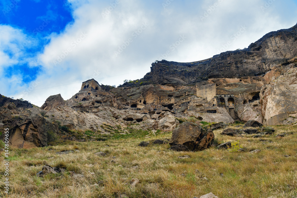 View of Vardzia cave monastery. Georgia