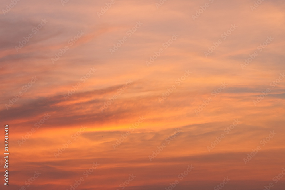 Texture of beautiful cloudscape in twilight sky