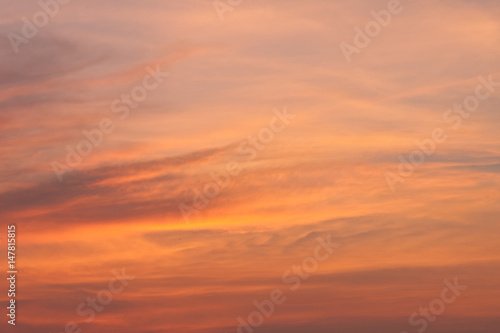 Texture of beautiful cloudscape in twilight sky © chotewang