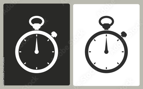 Stopwatch - vector icon.