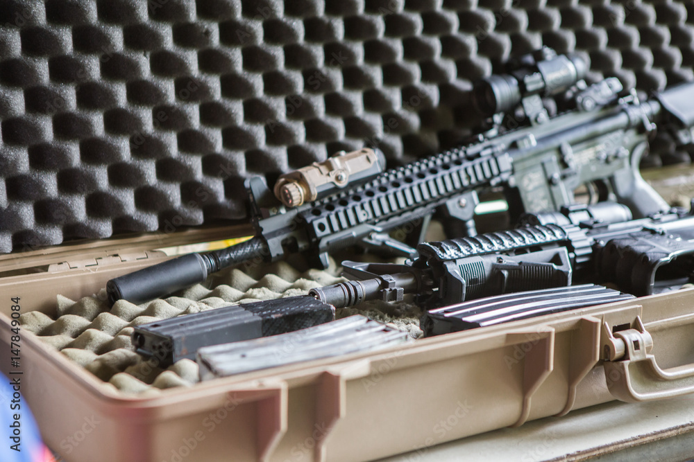 Naklejka premium Airsoft Gun