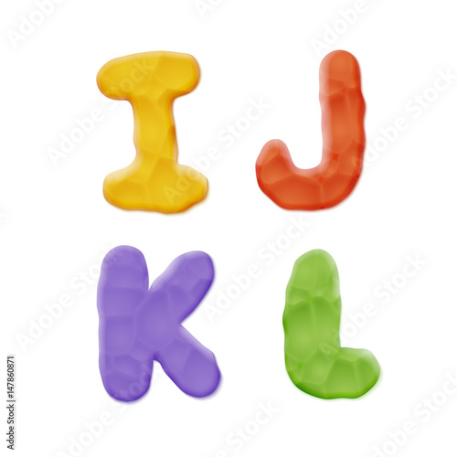 Plasticine Clay Alphabet