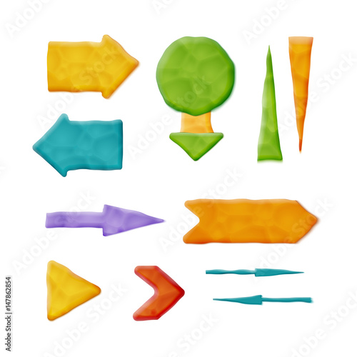 Realistic Plasticine Arrows