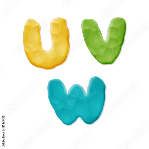 Plasticine Clay Alphabet