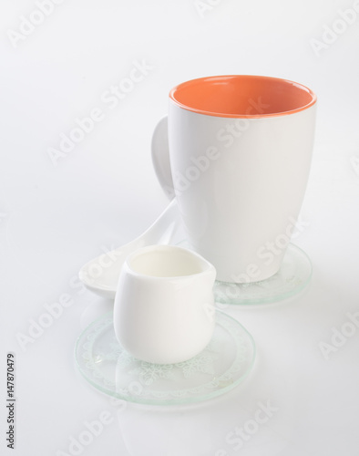 tea cup or coffee cup on a background.