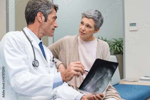 Doctor and senior patient