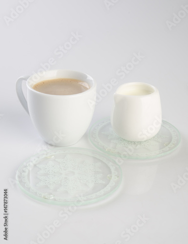 tea or hot tea cup on a background.