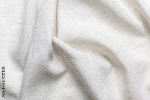 White linen canvas texture photo