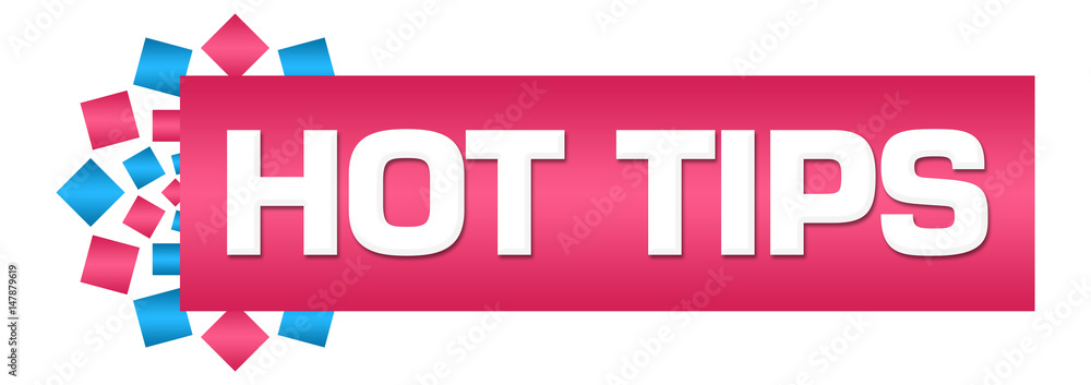 Hot Tips Pink Blue Circular Bar Hot Tips Pink Blue Circular Bar