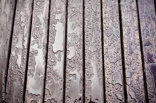 Obraz na płótnie Wet floor w salonie