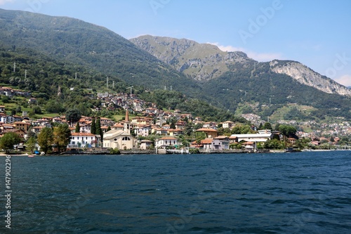 View to Pianello del Lario at Lake Como, Lombardy Italy