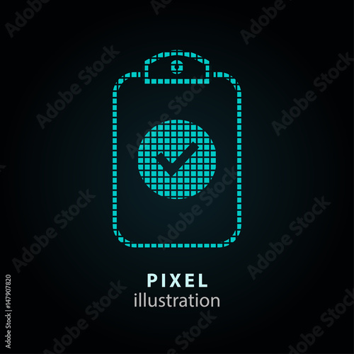 Checklist - pixel illustration.