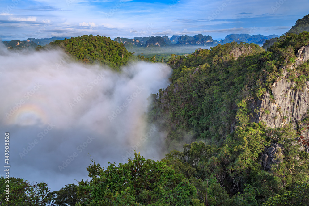 beautiful view point at Golden Buddha meditating - the Tiger Temple in Krabi Thailand
beautiful view point at Golden Buddha meditating - the Tiger Temple in Krabi Thailand