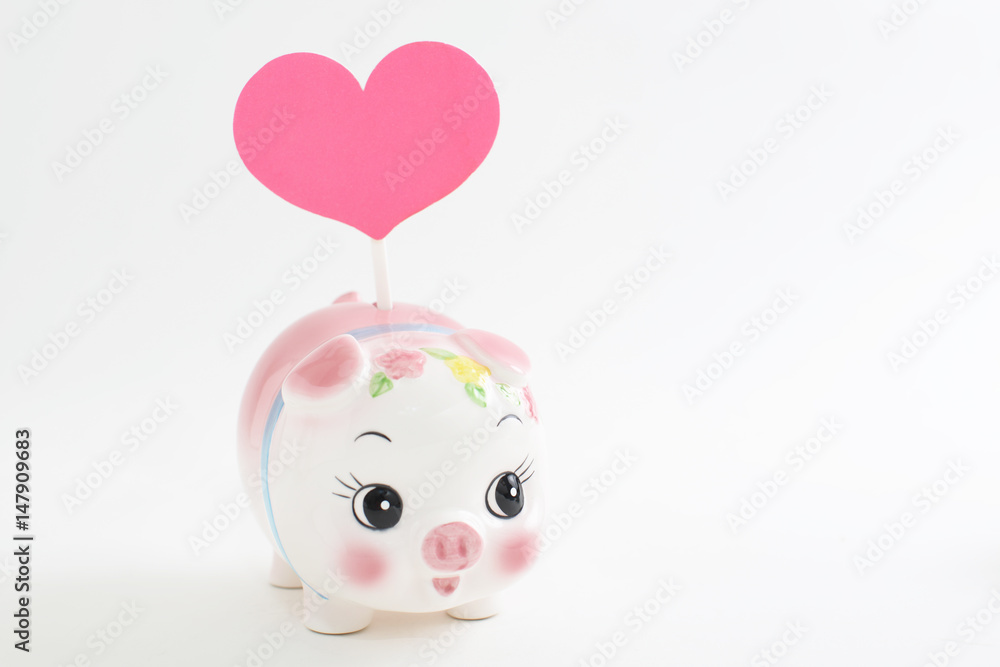 かわいい豚の貯金箱 かわいい豚の貯金箱