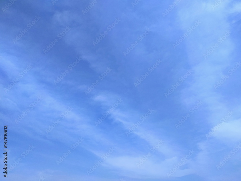 Obraz premium 青空とスジ雲