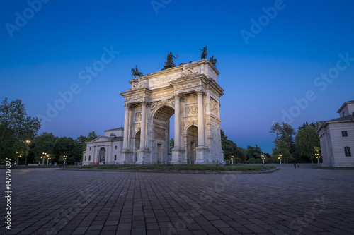 Arch of Peace (Arco della Pace) in Milan. Italy
