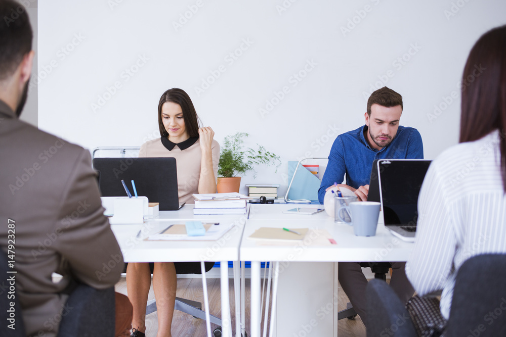Businesspeople Working in Office Businesspeople Working in Office