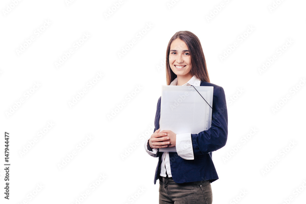 Beautiful girl on white background Beautiful girl on white background