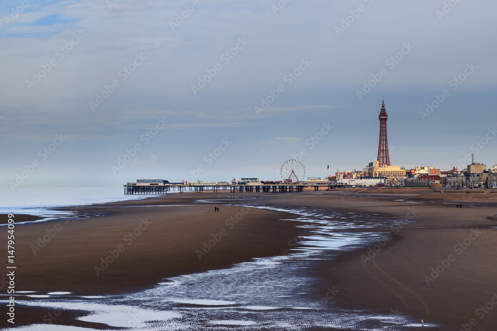 A view of Blackpool with the tower