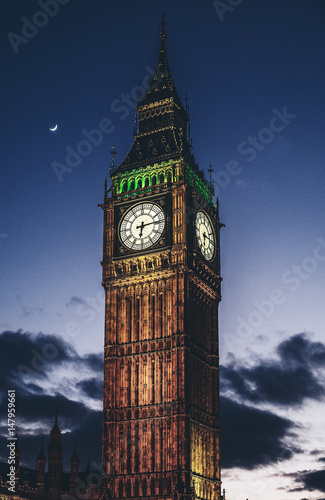 Big ben at twilight