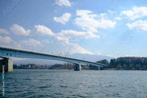 Mount Fuji from Kawaguchi lake view
