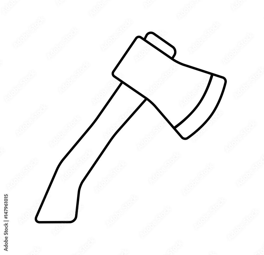 cartoon ax, hatchet silhouette vector symbol icon design. cartoon ax, hatchet silhouette vector symbol icon design.