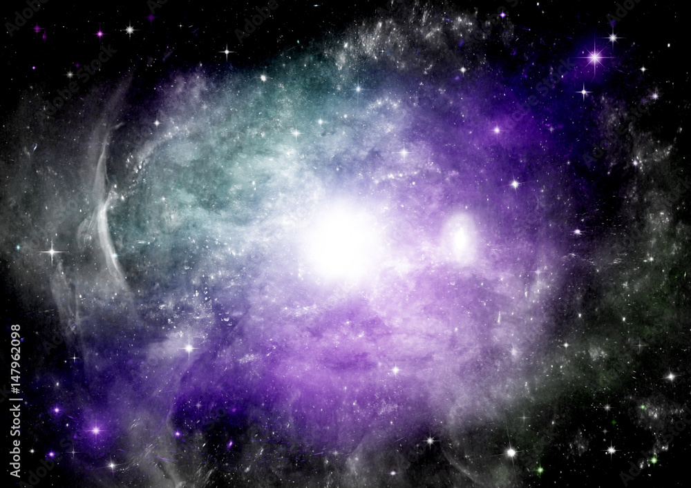 Fototapeta premium galaxy in a free space