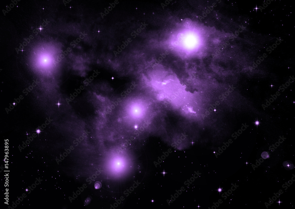 Obraz premium galaxy in a free space