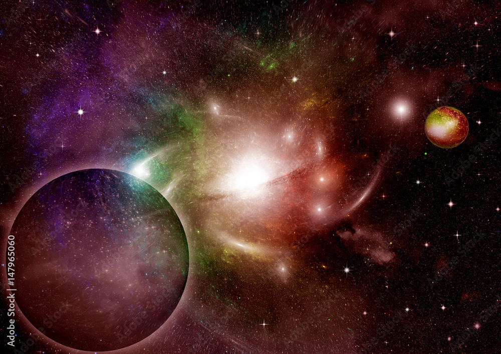 Obraz premium galaxy in a free space